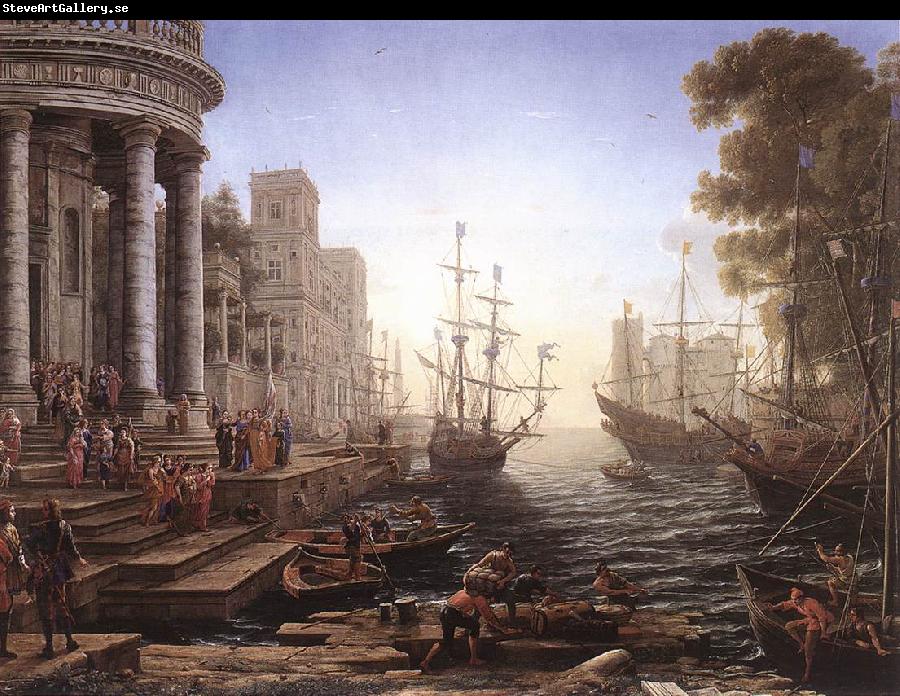 Claude Lorrain Port Scene with the Embarkation of St Ursula fgh